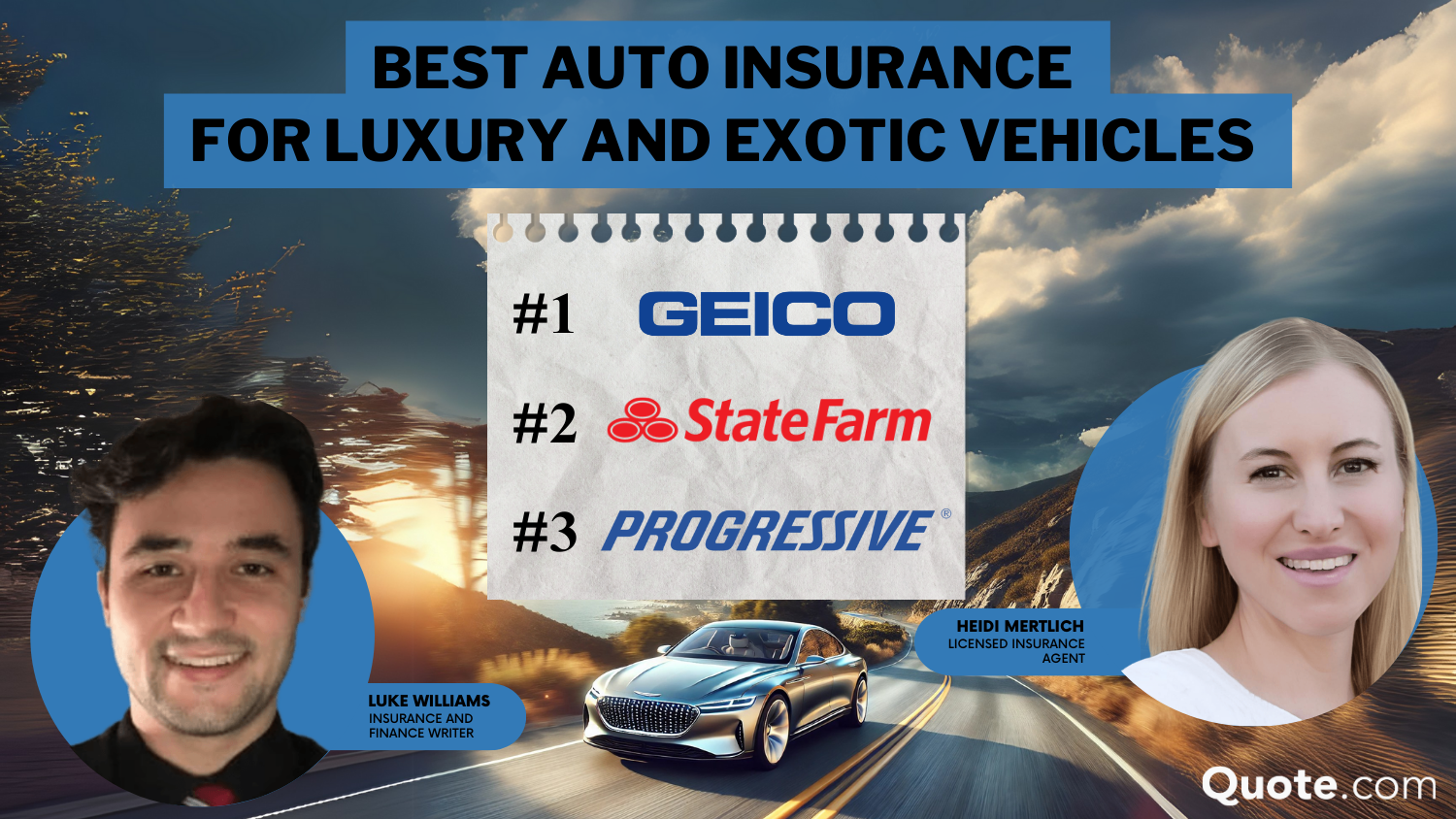 Best Auto Insurance for Luxury and Exotic Vehicles: Geico, State Farm, Progressive