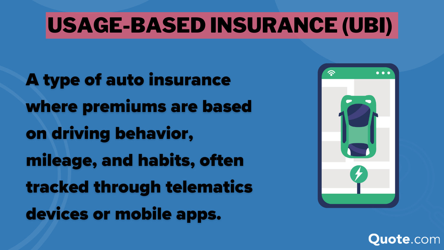 Best Auto Insurance for Hondas: Usage-Based Insurance Definition Card