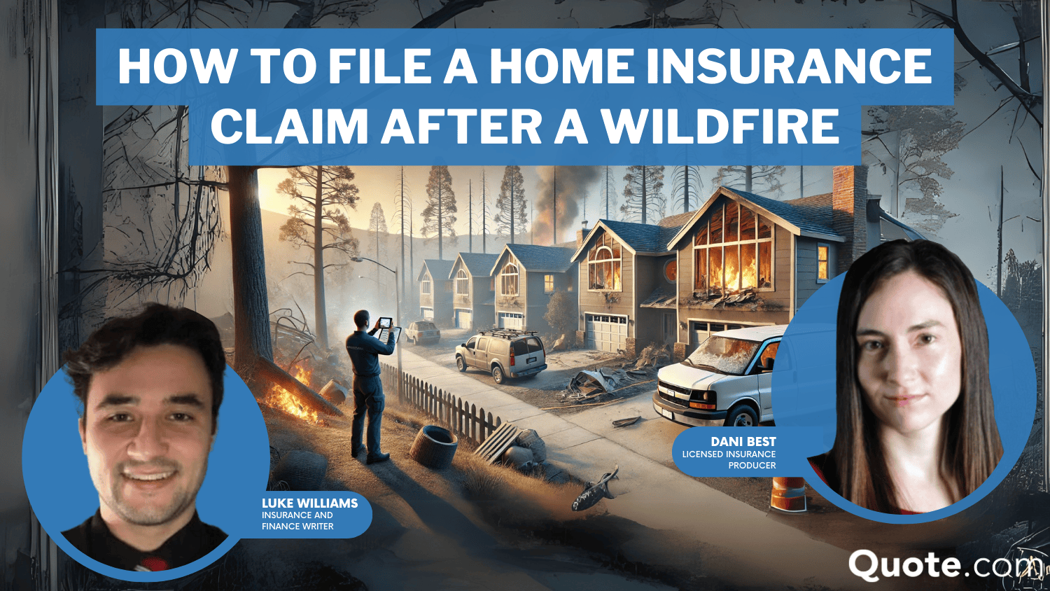 how to file a home insurance claim after a wildfire
