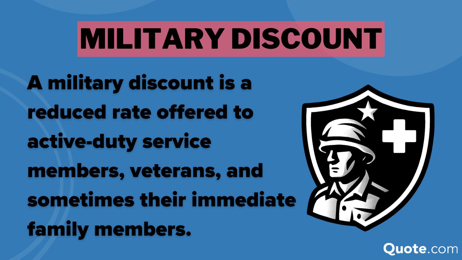 Military Discounts Definition Card: Cheap Auto Insurance for Disabled Veterans
