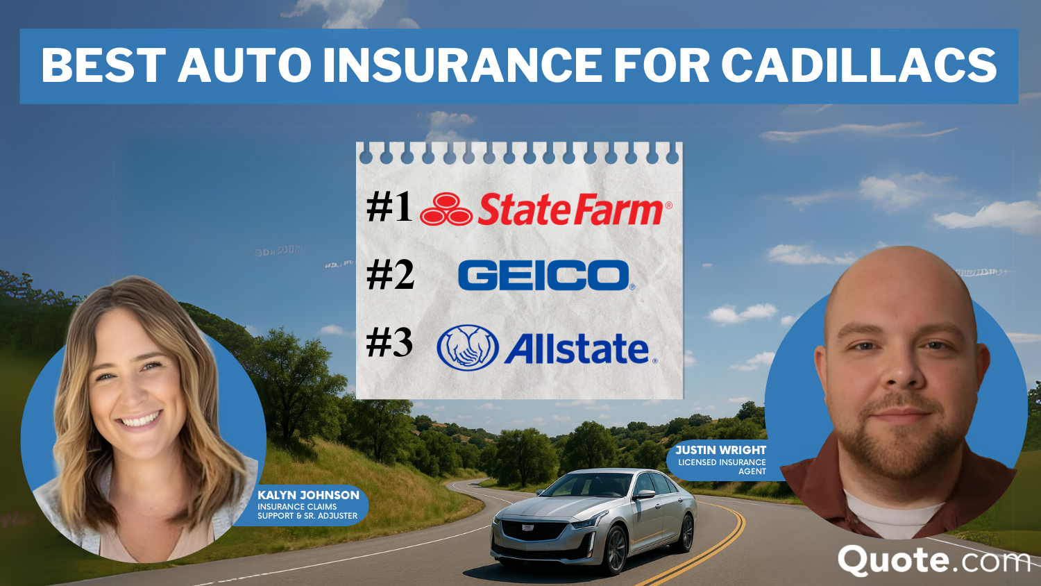 Best Auto Insurance for Cadillacs: State Farm, Geico, Allstate