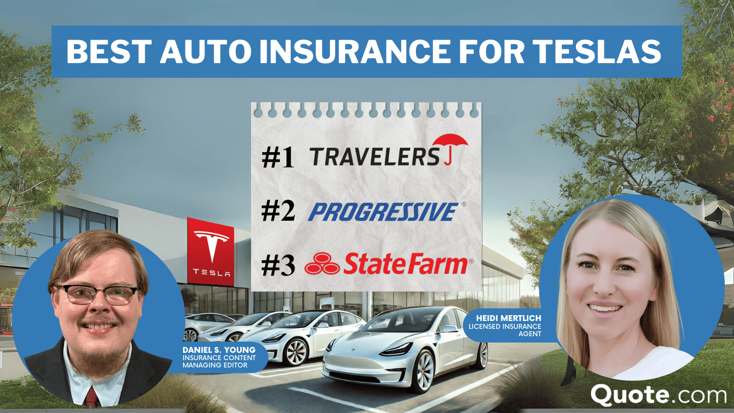 Best Auto Insurance for Teslas: Travelers, Progressive, and State Farm