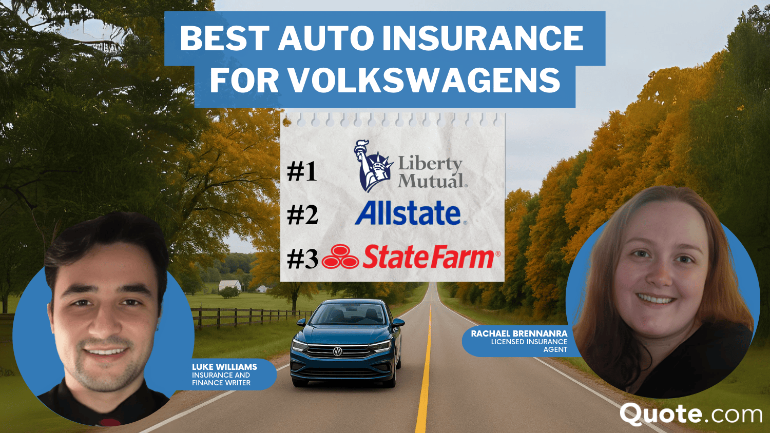 Liberty Mutual, Allstate, and Statefarm: Best Auto Insurance for Volkswagens