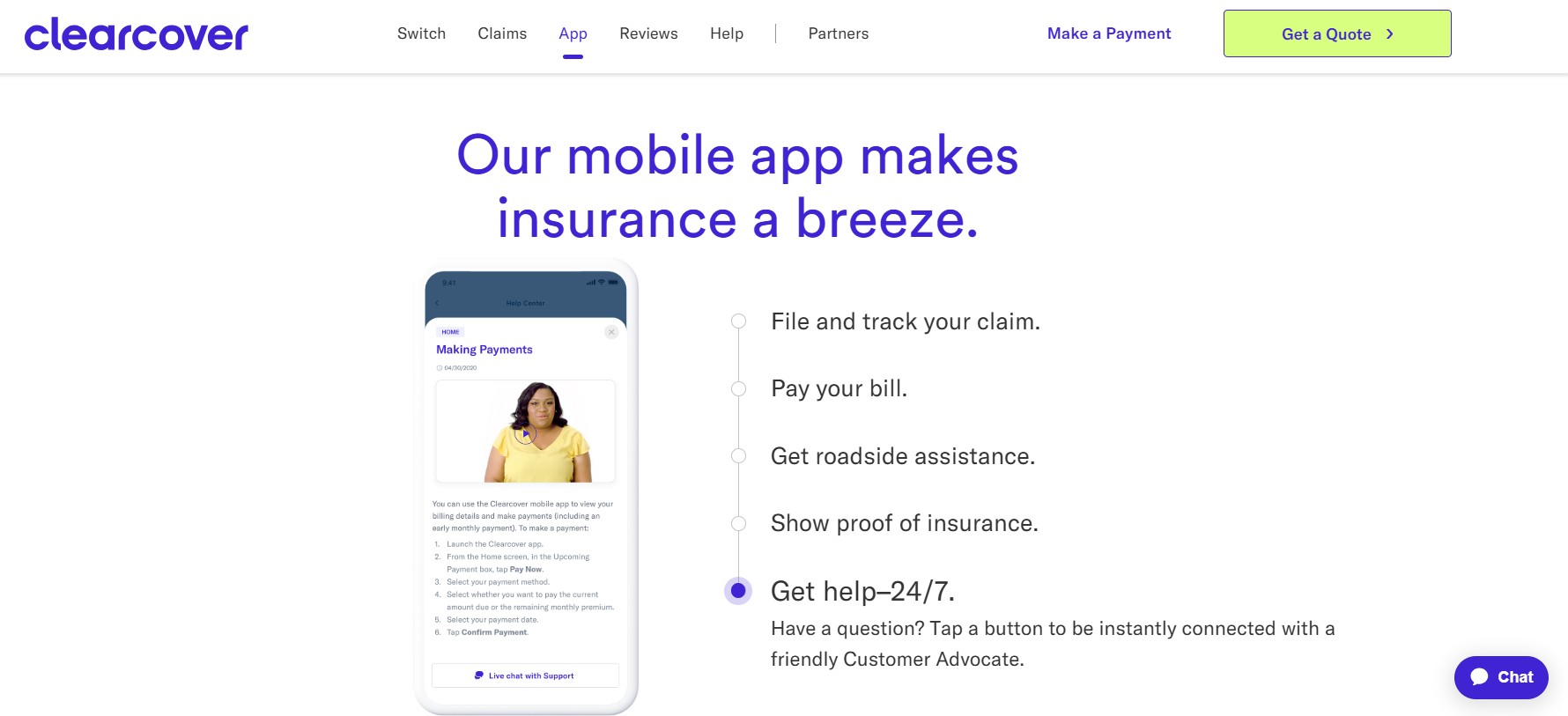 Clearcover Homepage: Clearcover Auto Insurance Review