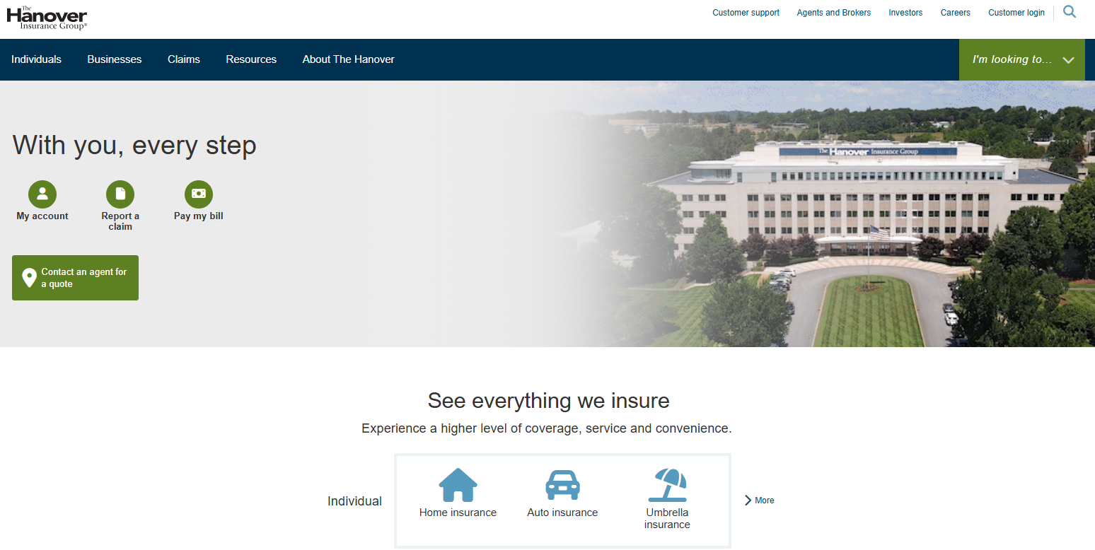 The Hanover Insurance Group Homepage: The Hanover Insurance Review