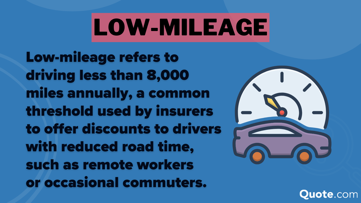 Low Mileage Definition Card: Infinity Insurance Review