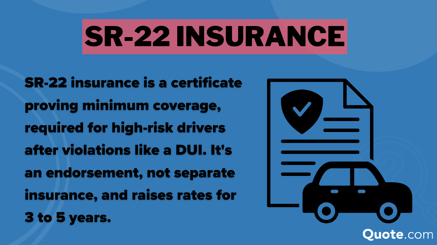 SR-22 insurance Definition Card DO NOT USE